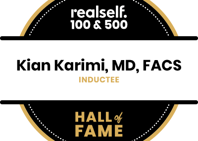 Dr. Karimi Inducted in the RealSelf 100 & 500 Hall of Fame