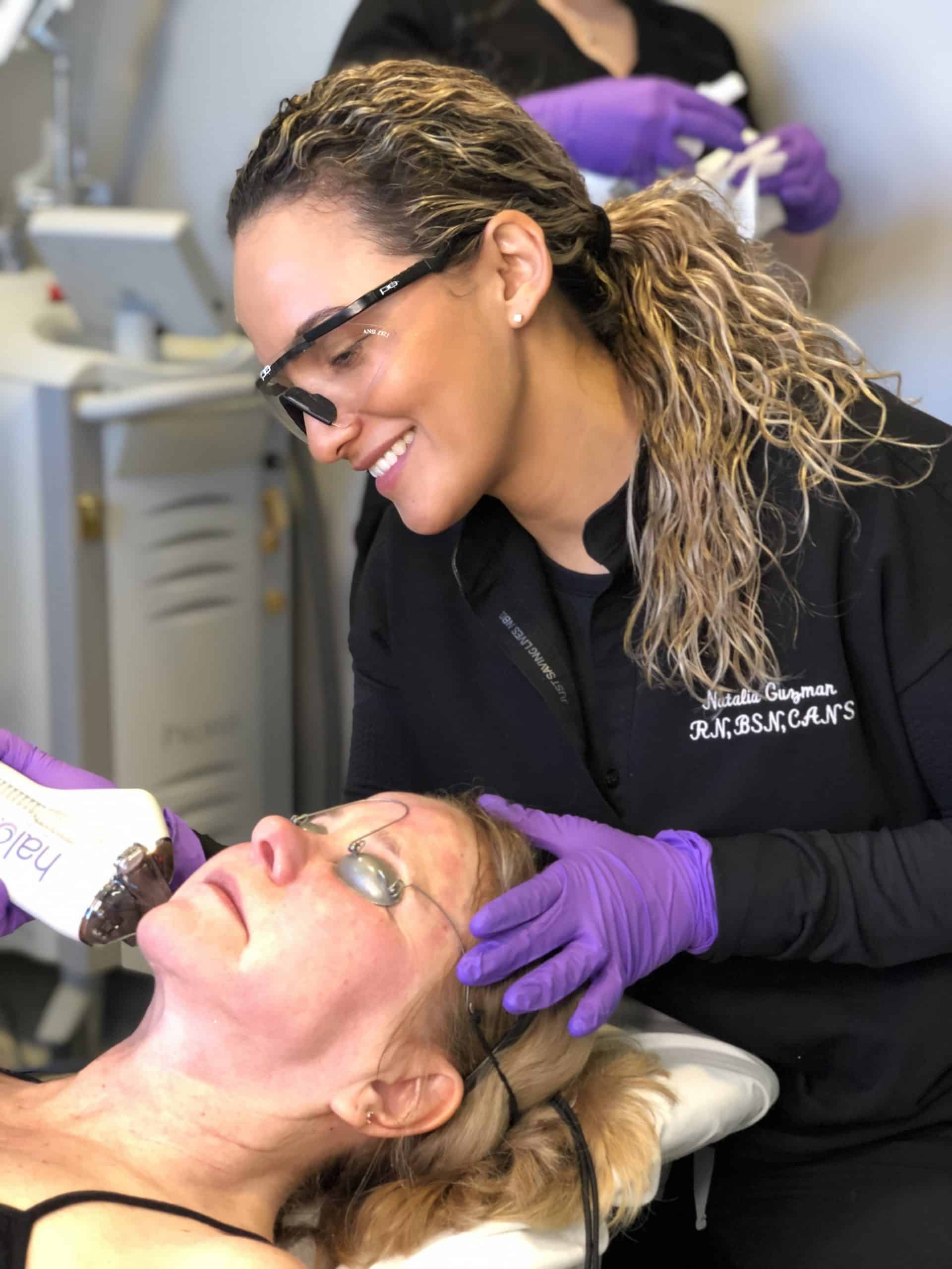 Nurse Natalia with HALO Laser